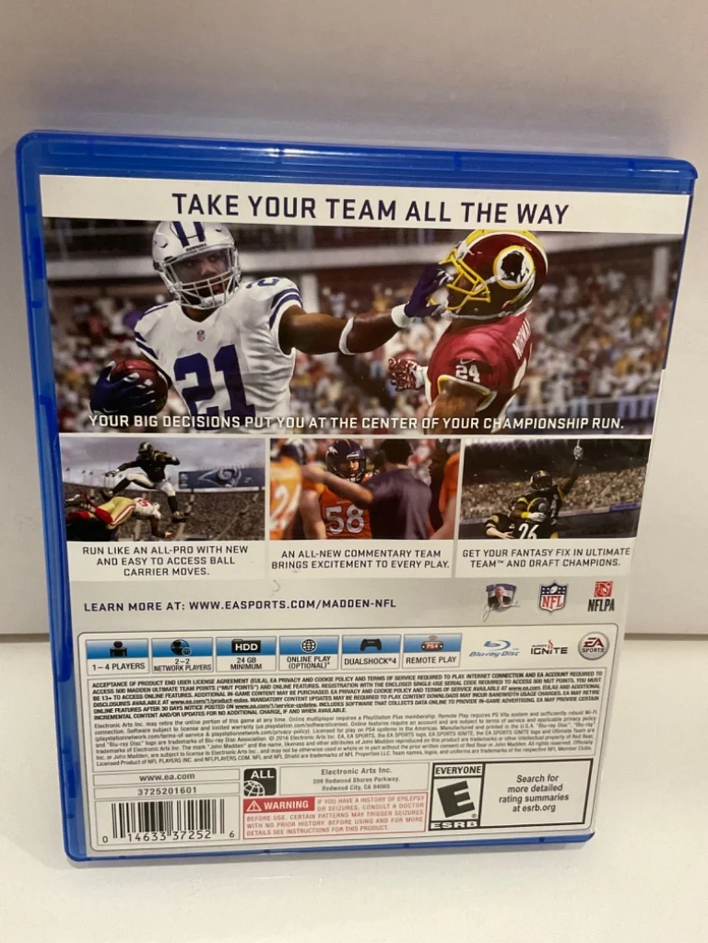 SONY PS4 Game Madden 17. Rob Gronkowski. Pre Owned